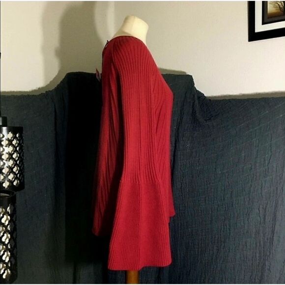 Michael Stars NWT Enjoy! Red Knit Sweater Size L - Picture 2 of 12